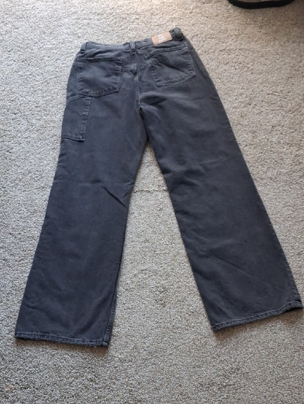 We The Free Women's Straight Leg Jeans in Washed Charcoal - Picture 6 of 10